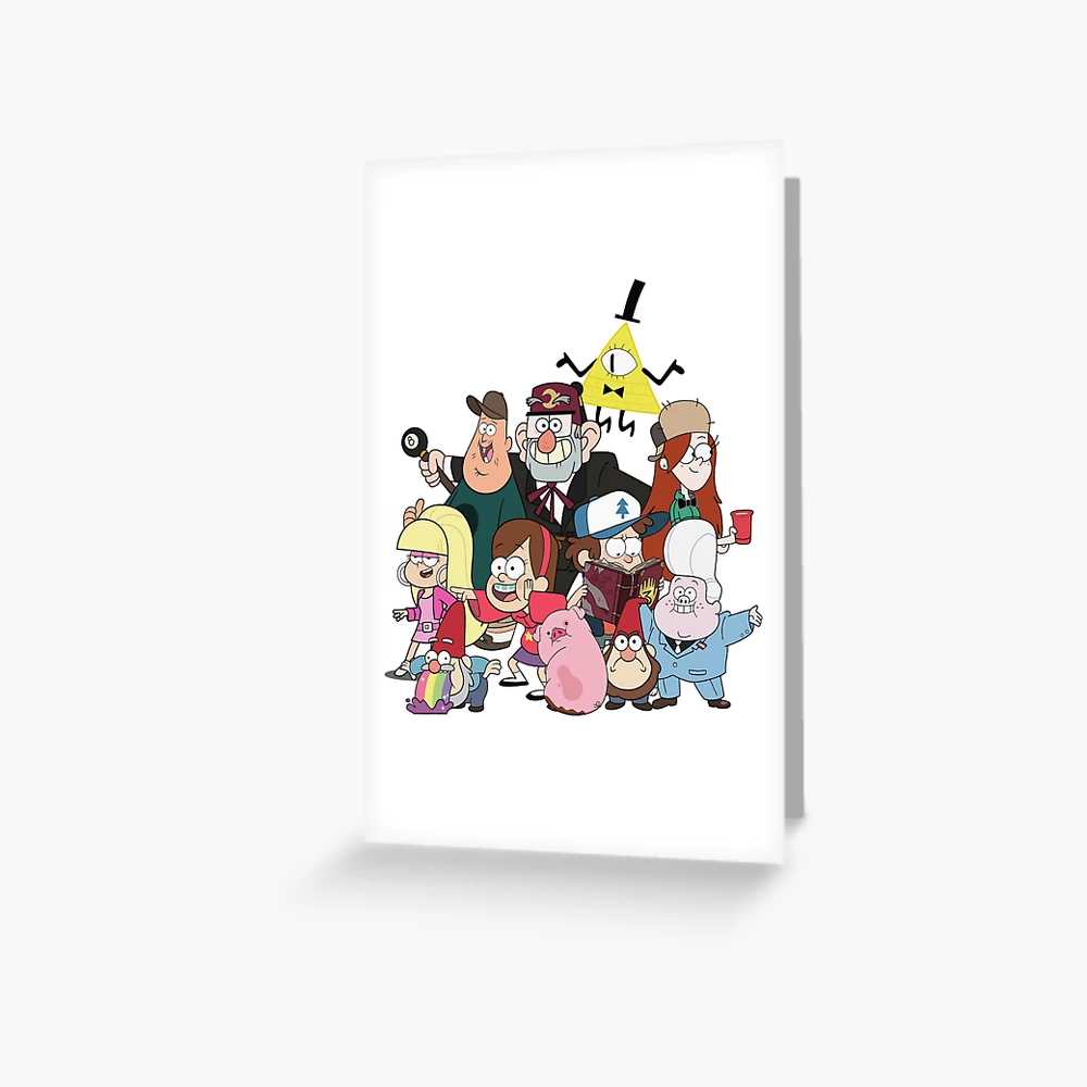 gravity falls, Mabel and Dipper, Wendy, soos, Stan Pines, Bill Cipher  Greeting Card for Sale by alyaST14