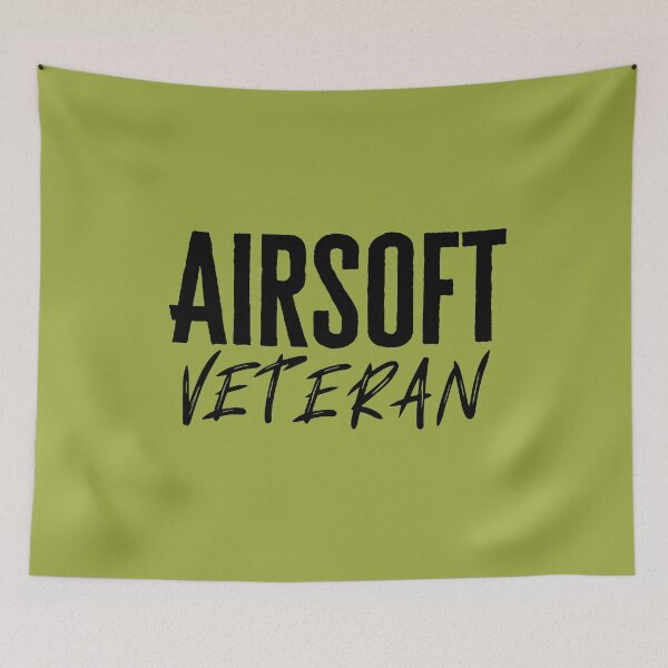 Item preview, Airsoft Veteran typographic Illustration designed and sold by AirsoftBD.