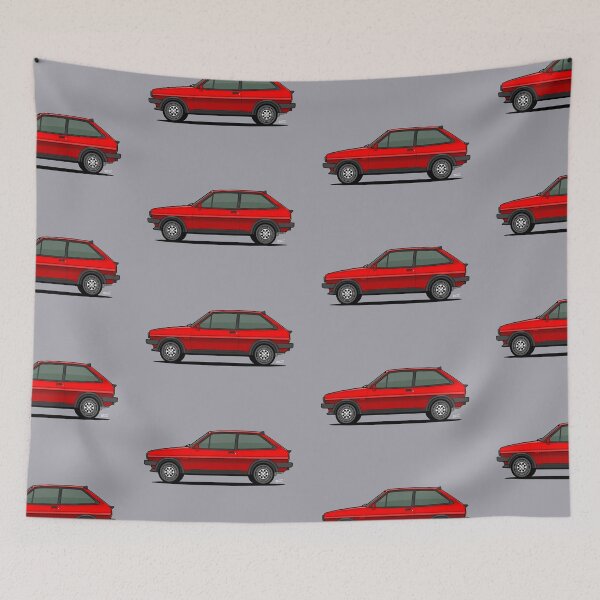 Item preview, Ford Fiesta XR2 Individual drawing RED designed and sold by RJWautographics.