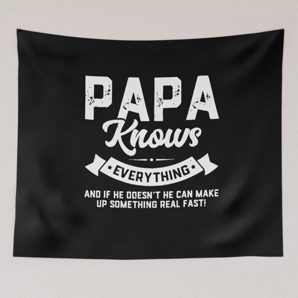 Item preview, Papa Knows Everything Shirt 60th Gift Funny Father's Day designed and sold by BanBay.