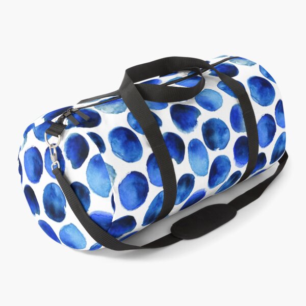 Item preview, Watercolor blue indigo polka dot .Blue circles designed and sold by smotrivnebo.