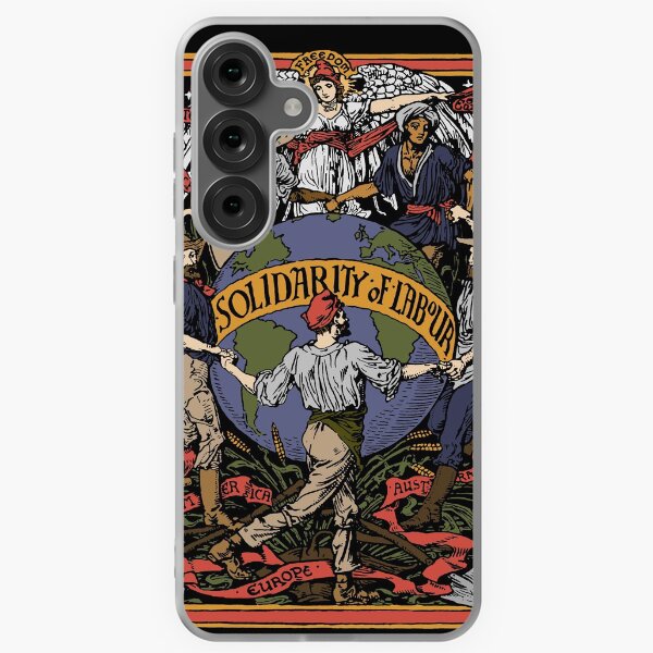 Vista previa del artículo con la obra «Solidaridad del trabajo en color: Walter Crane, socialista, propaganda, izquierdista, comunista», diseñado y vendido por SpaceDogLaika.