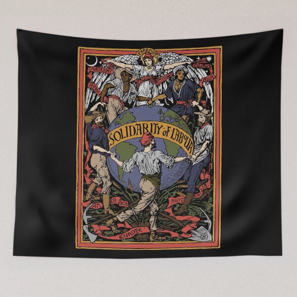 Item preview, Solidarity of Labour In Color - Walter Crane, Socialist, Propaganda, Leftist, Communist designed and sold by SpaceDogLaika.