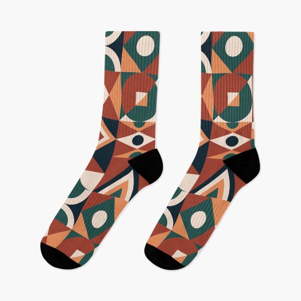 Item preview, Mid Century Geometric Shapes Pattern designed and sold by AanmahStore.