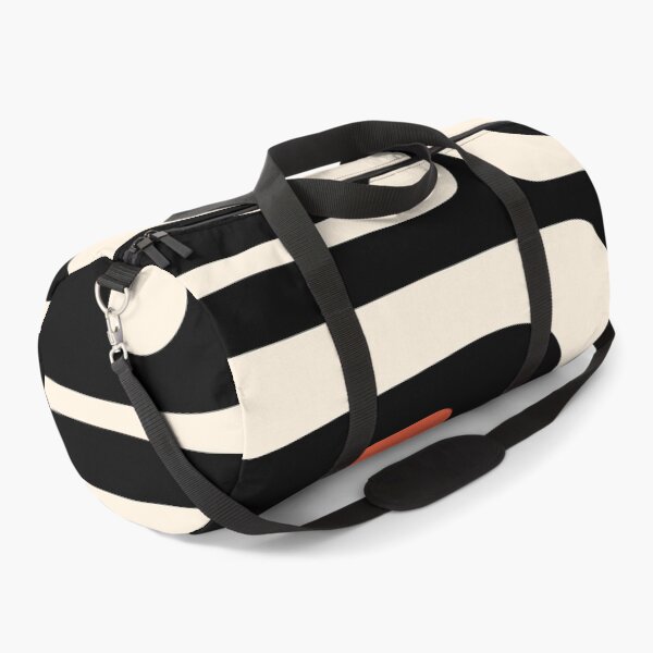 Item preview, Mid Century Modern Piquet Abstract Pattern Black, Orange, and Almond Cream designed and sold by kierkegaard.