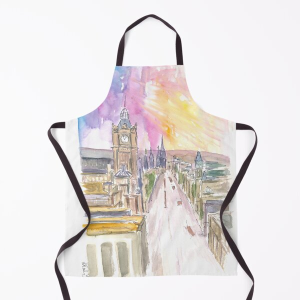 Artikelvorschau, Edinburgh Princess Street bei Sonnenuntergang entworfen und verkauft von artshop77.