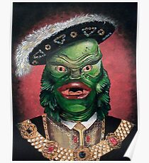 Renaissance Victorian Portrait - Creature from the Black Lagoon Poster