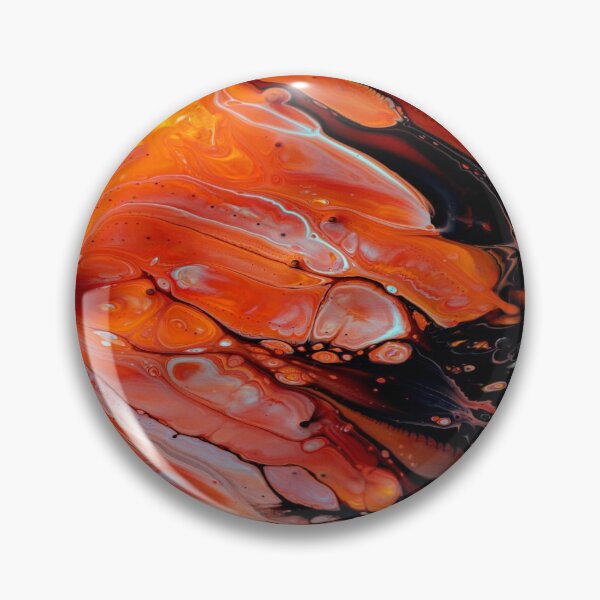Item preview, Black Orange White Galaxy Marble Abstract Act designed and sold by BEyourself be.