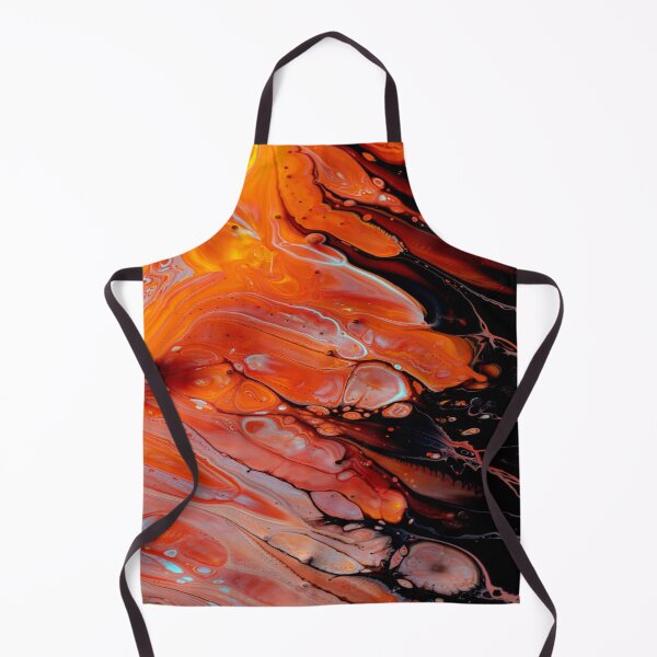 Item preview, Black Orange White Galaxy Marble Abstract Act designed and sold by BEyourself be.
