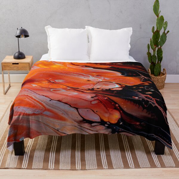 Item preview, Black Orange White Galaxy Marble Abstract Act designed and sold by BEyourself be.