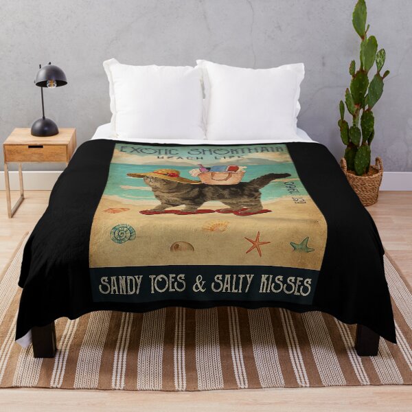 Item preview, Beach Life Sandy Toes Exotic Shorthair Cat Gift designed and sold by Douglafa.