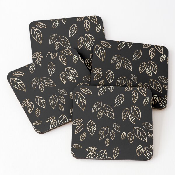 Item preview, Golden leaves pattern designed and sold by Aura __Print.