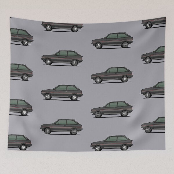 Item preview, Ford Fiesta XR2 Individual drawing BLACK designed and sold by RJWautographics.
