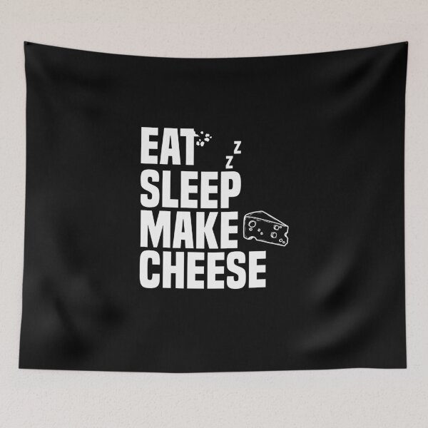 Item preview, Eat Sleep Make Cheese Cheesemaking Cheese Lover Cheese Fan designed and sold by Nessshirts.