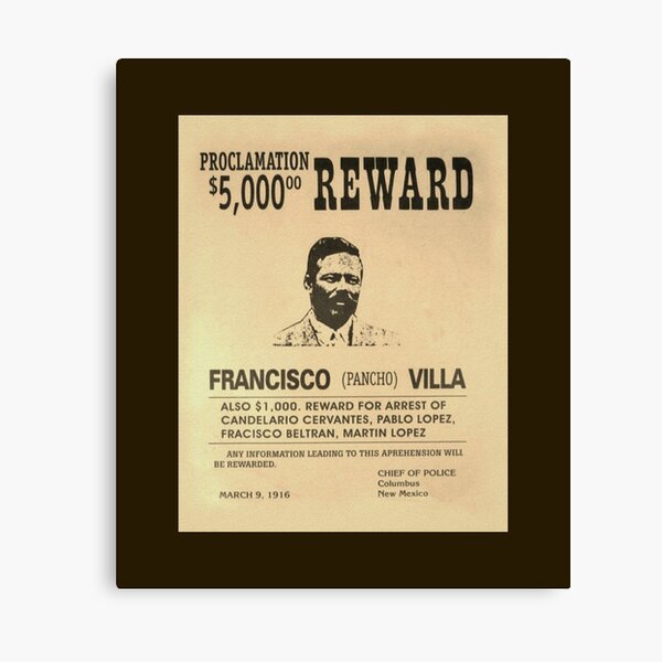 pancho villa reward poster clipart