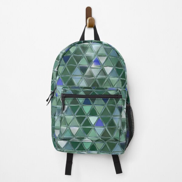 Item preview, Endless Blue Green Ocean Triangle Mosaic designed and sold by BoundedChaos.