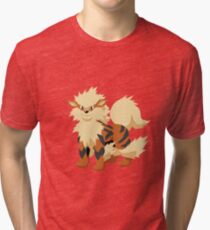 Arcanine Pokemon Simple No Borders Tri-blend T-Shirt