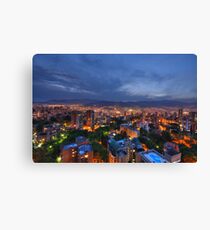 Medellin Colombia at Night Canvas Print