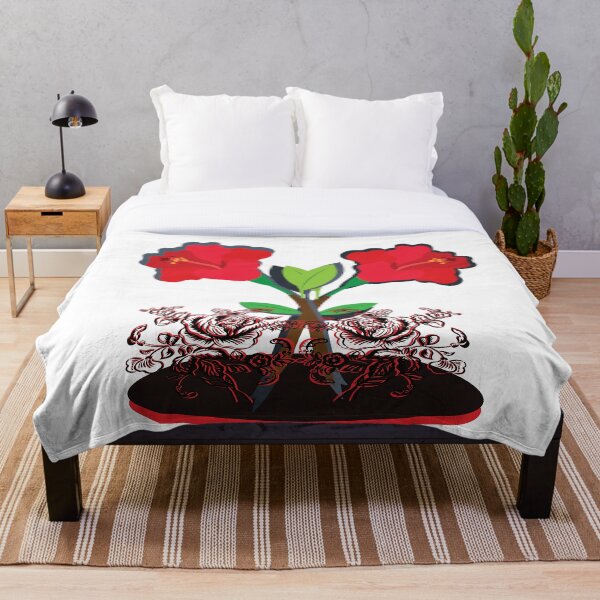 Item preview, Black And Red Plant Artwork designed and sold by alayal57.