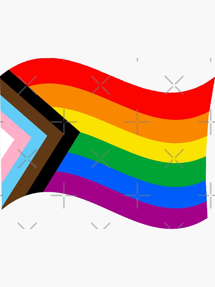 Lgbtqpoc Progress Pride Flag Sticker For Sale By Identipride Redbubble