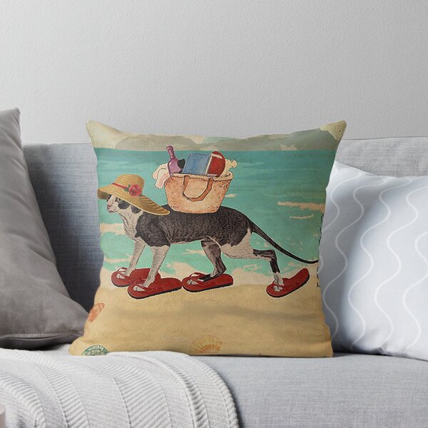 Aperçu de l'œuvre  Cornish Rex Cat cadeau Beach Life Sandy Toes créée et vendue par Douglafa.