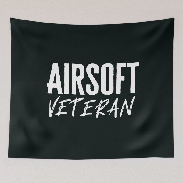 Item preview, Airsoft Veteran typographic Illustration designed and sold by AirsoftBD.