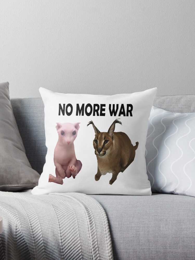 Big Floppa Meme Pillows & Cushions for Sale