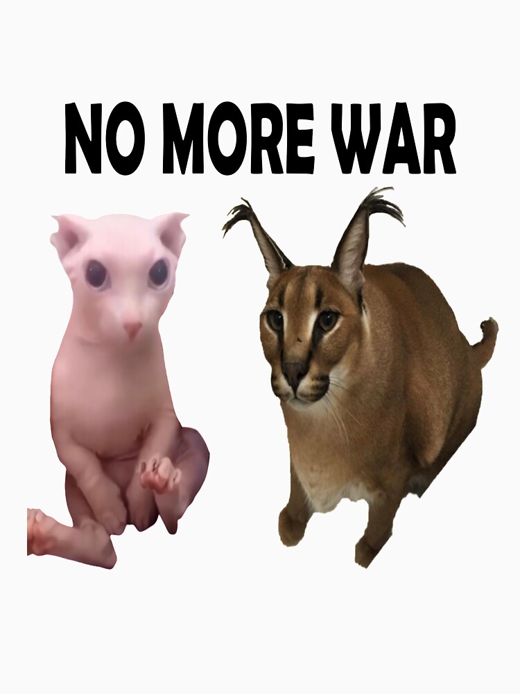 "Big Floppa And Bingus No More War" Tshirt for Sale by