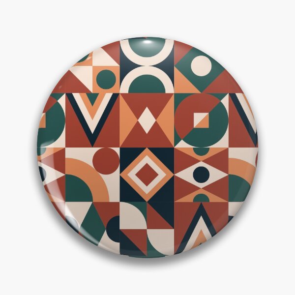 Item preview, Mid Century Geometric Shapes Pattern designed and sold by AanmahStore.