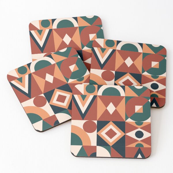 Item preview, Mid Century Geometric Shapes Pattern designed and sold by AanmahStore.