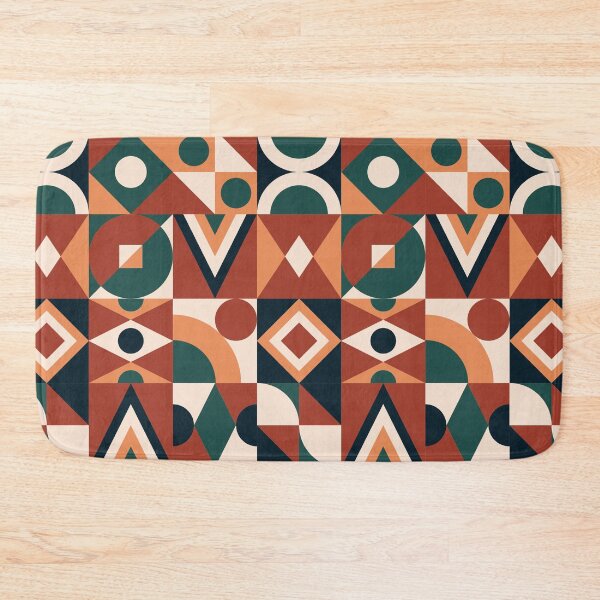 Item preview, Mid Century Geometric Shapes Pattern designed and sold by AanmahStore.