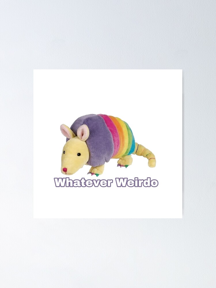 Webkinz rainbow armadillo lo que sea raro meme Póster