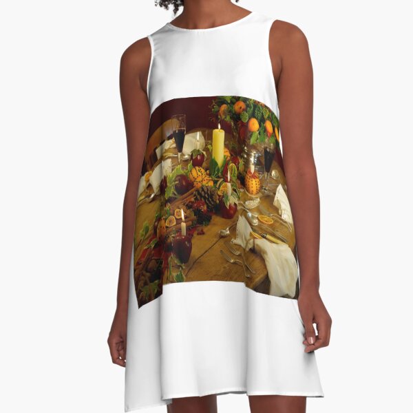 Festive Table A-Line Dress