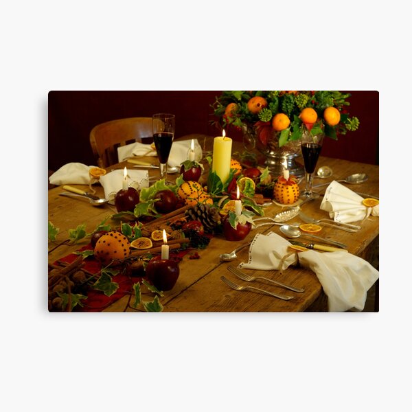 Festive Table Canvas Print
