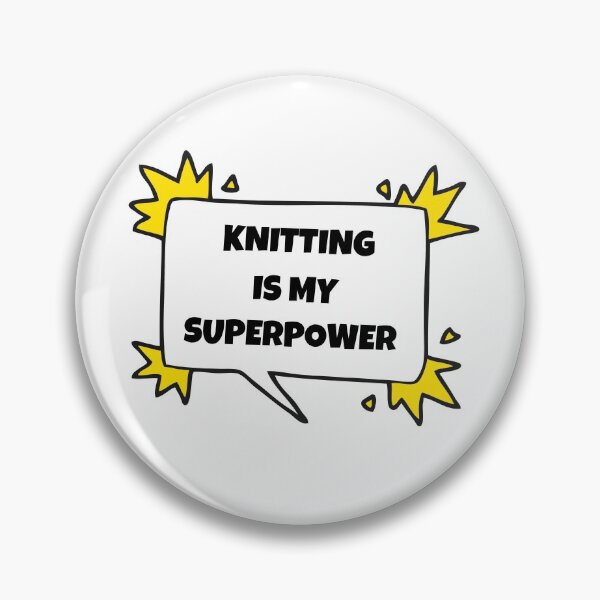 Item preview, Knitting is my superpower designed and sold by TheGreenGoat.