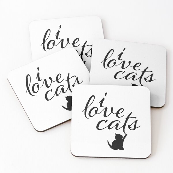 Item preview, I Love Cats White designed and sold by Tobias Langner.