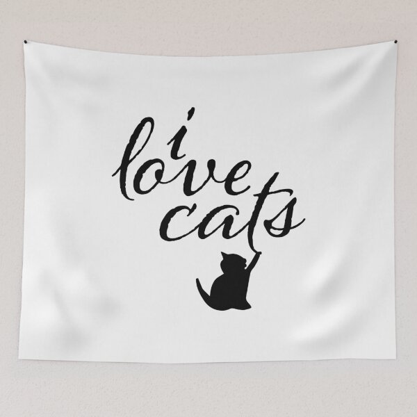 Item preview, I Love Cats White designed and sold by Tobias Langner.