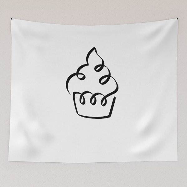 Item preview, MUFFIN LINE ART | Sweet Dessert | Foodie | Yummy Sweets designed and sold by yourtravelguide.
