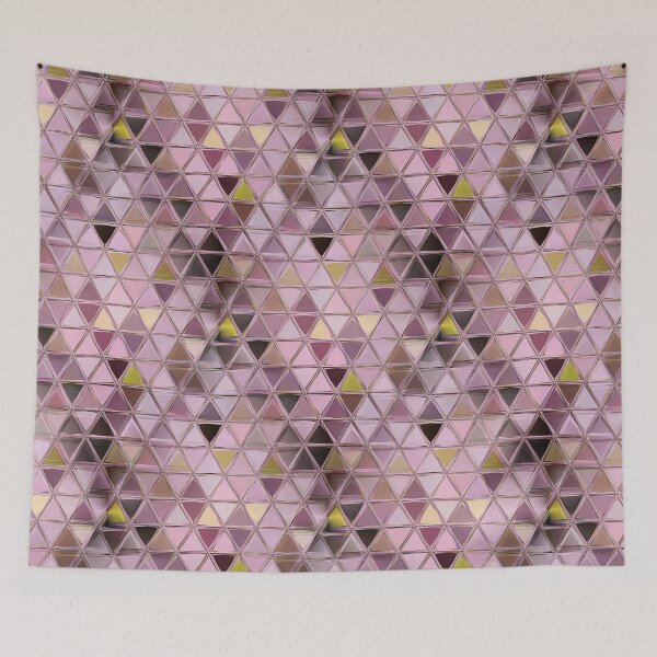 Item preview, Endless Petal Pink Triangle Mosaic designed and sold by BoundedChaos.