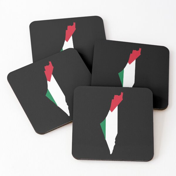 Item preview, palestine map flag with black background - خريطة علم فلسطين designed and sold by HadeelStore.