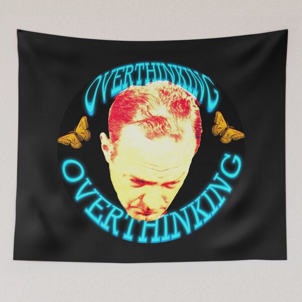 Item preview, Overthinker | Neon Blue | Retro Aesthetics designed and sold by spinolator.