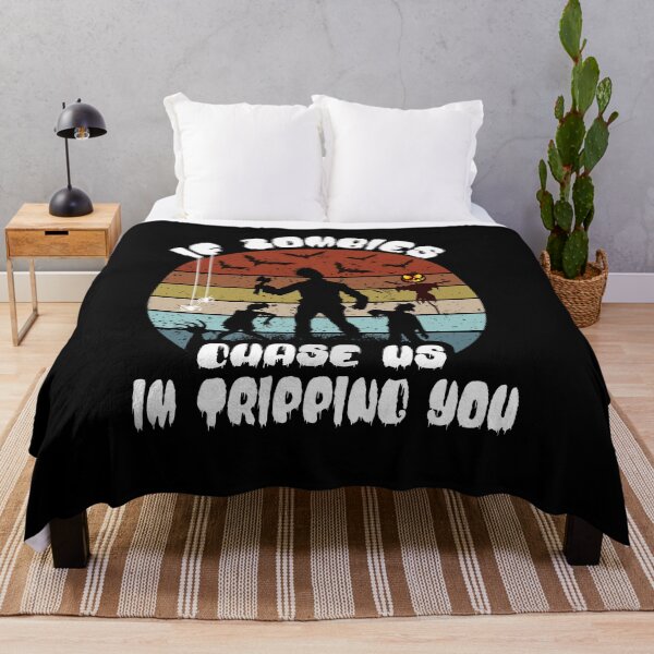 Item preview, Mens If Zombies Chase Us Im Tripping You Funny Graphic Novelty Halloween, Funny Vintage Graphic Novelty Halloween Gift For Boyfriend designed and sold by Rassitni.
