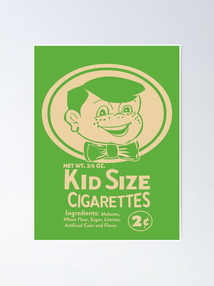 "Vintage Candy Cigarettes" Poster for Sale by lonebannana Redbubble