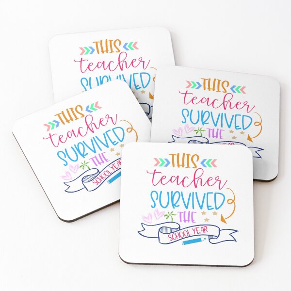 Item preview, This Teacher Survived School Year designed and sold by younghopes.