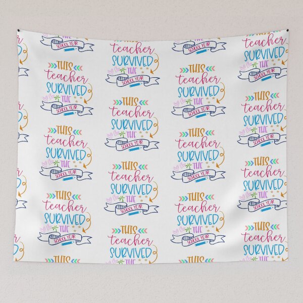 Item preview, This Teacher Survived School Year designed and sold by younghopes.