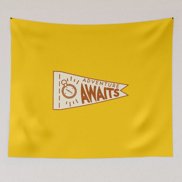 Item preview, Adventure Awaits Orange designed and sold by Deepsea-Sticker.