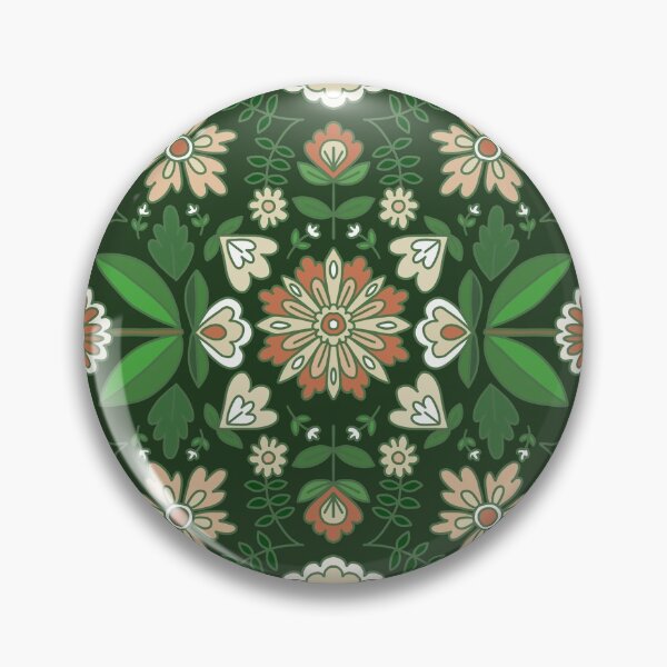 Item preview, Dark Green Floral Design  designed and sold by Lovely-Lemons.