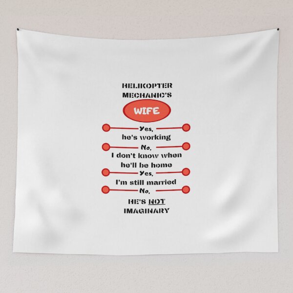 Item preview, Helicopter Mechanic's Wife designed and sold by SmartTShirtTime.