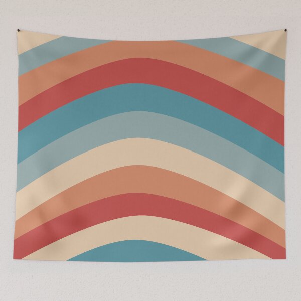 Item preview, retro boho rainbow abstract designed and sold by Northendesigns.