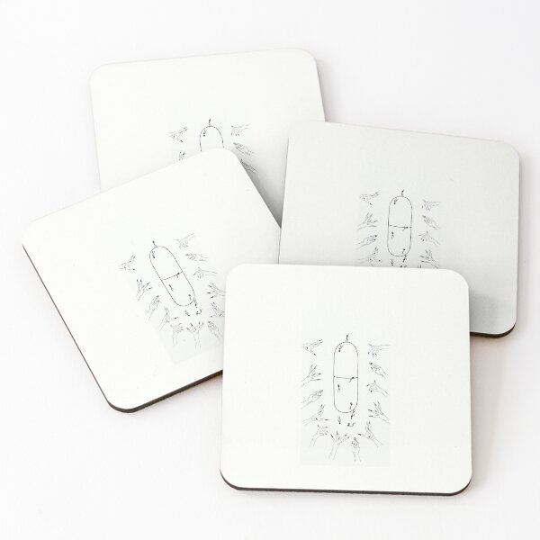 Item preview, Reaching Pill (Outline) designed and sold by Gina Noble.